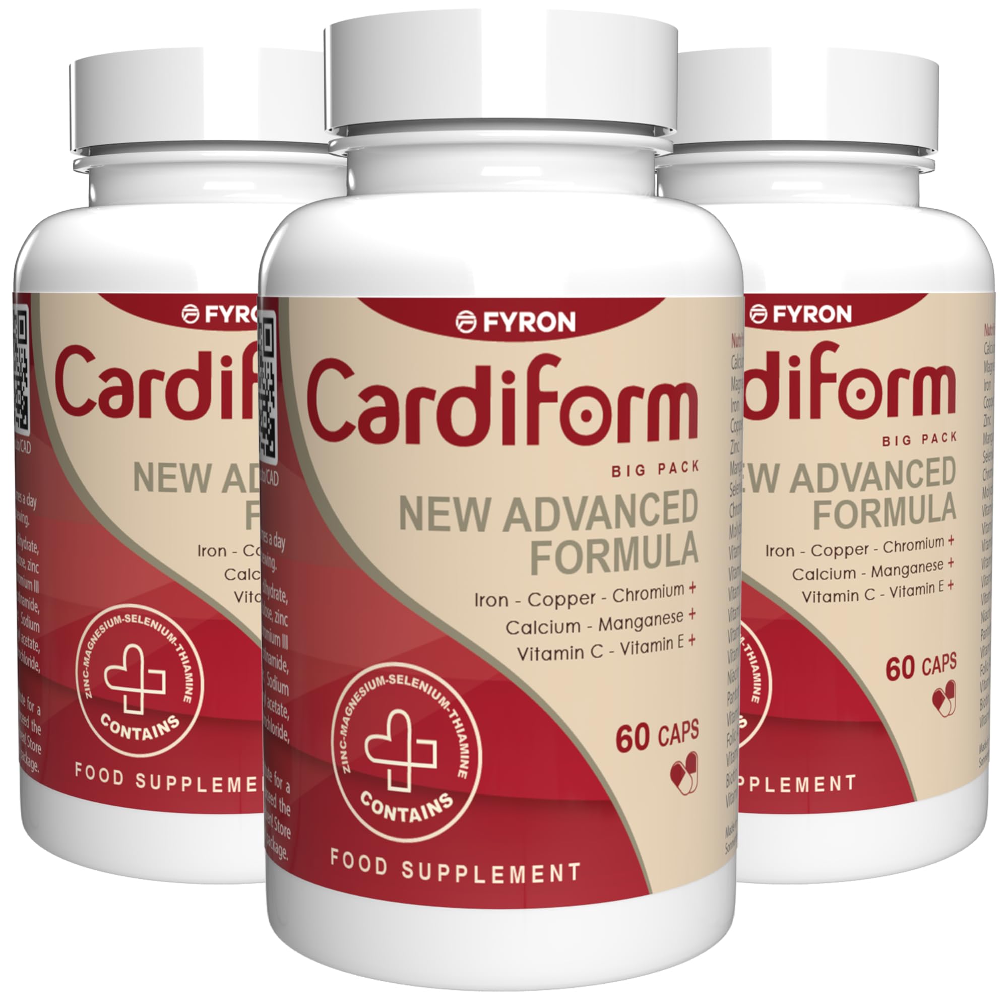 Cardiform - 180 capsule, confezione da 3 pezzi