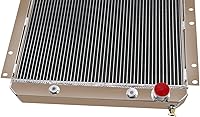 Vista 8 de Radiador de aluminio para 1958-1984 Toyota Land Cruiser FJ40 FJ45 gasolina 3.9L 4.2L, 3 hileras radiadores de aluminio