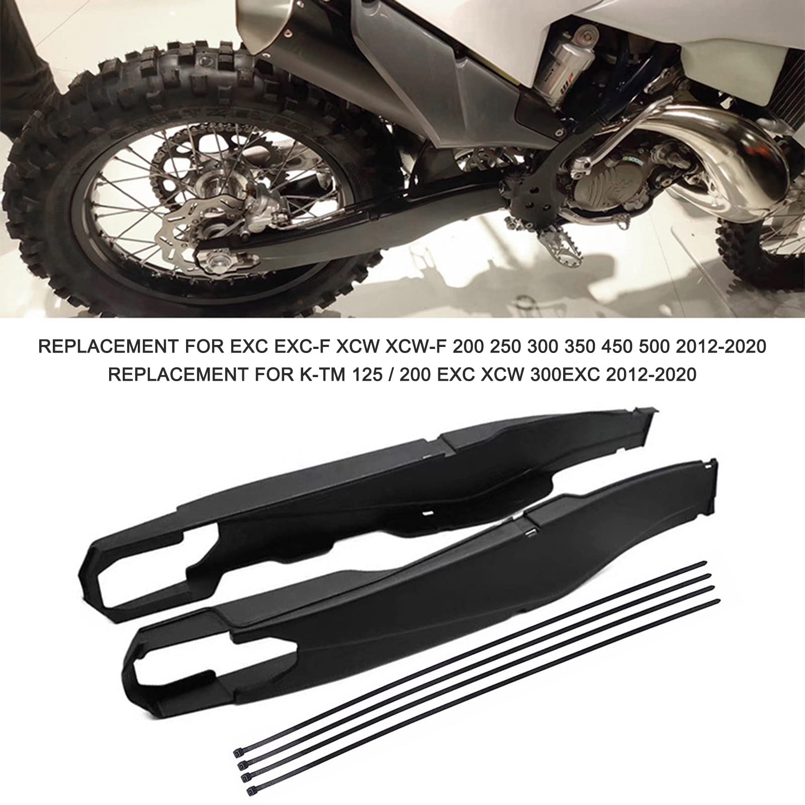 Swingarm Guard,Sostituzione della Protezione del Braccio oscillante della Protezione del forcellone del Motociclo per EXC EXC-F XCW XCW-F 200250300350450500 2012-2020
