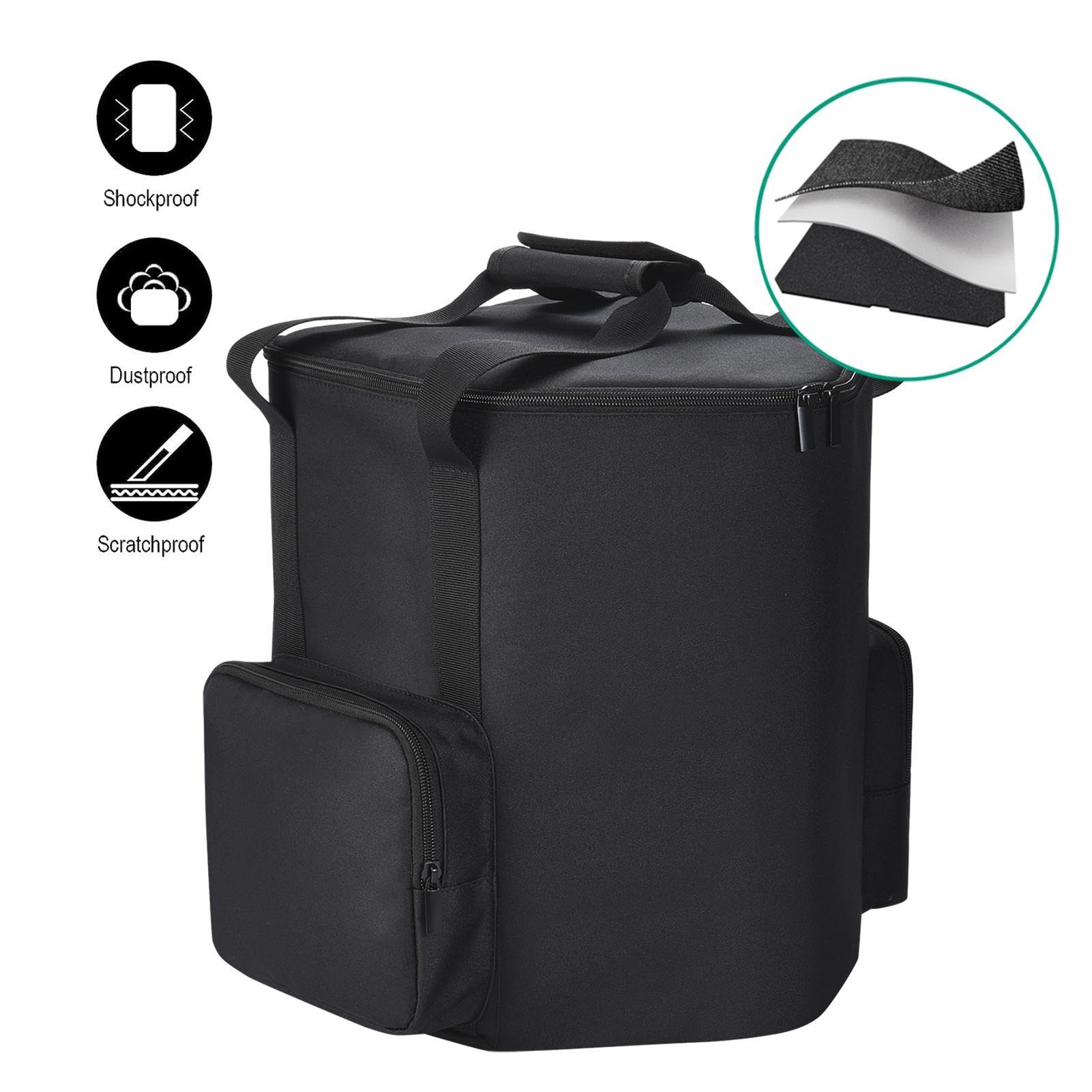 Bolsa de Transporte para Altavoz, Bolsa Protectora de Gran Capacidad, a Prueba de Golpes, Correa de Hombro Ajustable para Altavoz Bose S1 Pro