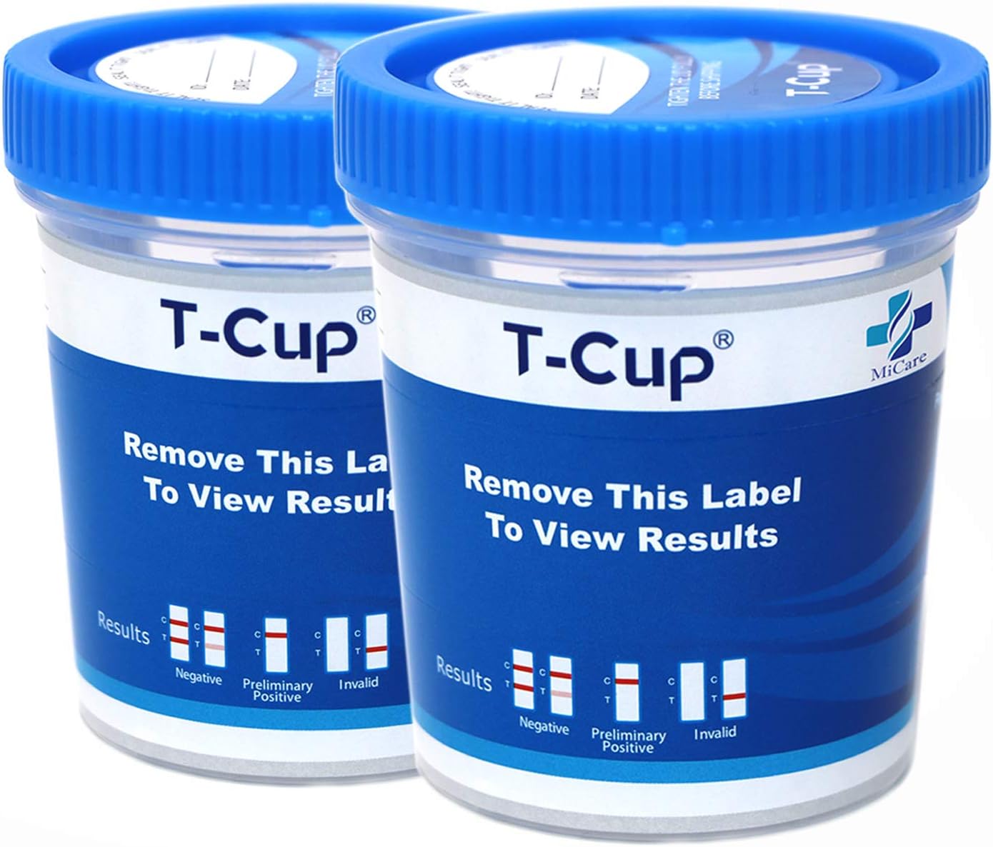 MiCare [2pk] - 12-Panel Multi Drug Test Cup (AMP/BAR/BUP/BZO/COC/MDMA/MTD/OPI/OXY/PCP/TCA/THC) #MI-TDOA-3124