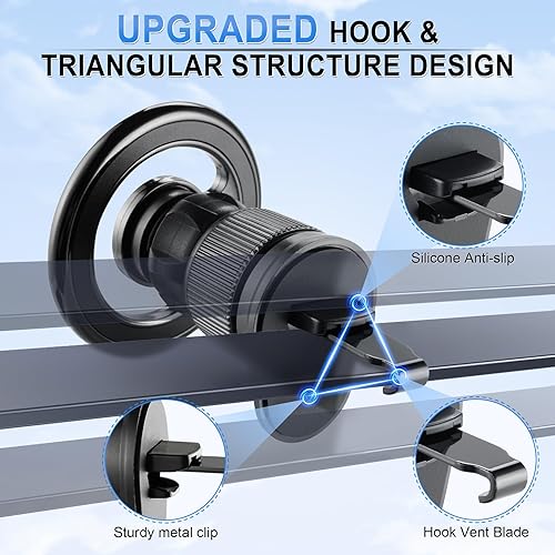 Miniatura 6 de UREHEPO Magsafe - Soporte magnético para teléfono para automóvil, soporte magnético para teléfono para salpicadero, parabrisas, ventilación de aire,