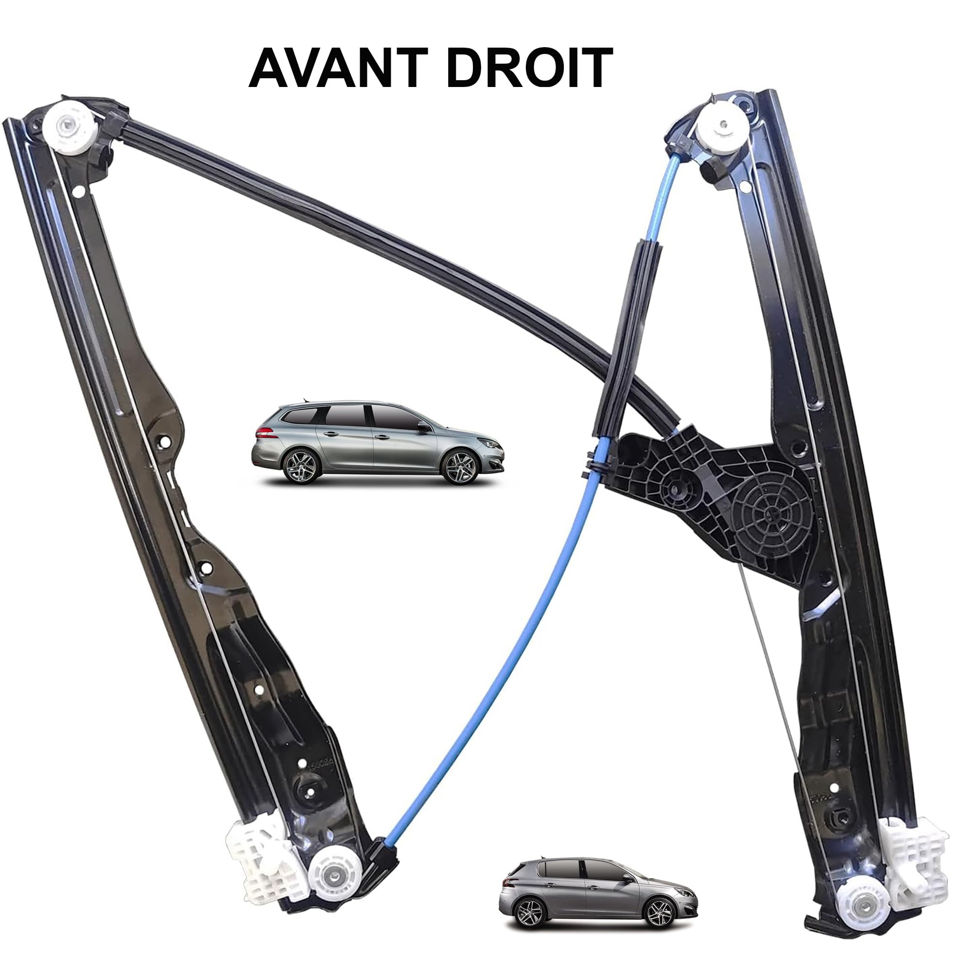 Lève-vitre Avant Gauche Compatible Peugeot 308 II (2014-2021) – OEM 9826079580 – Sans Moteur