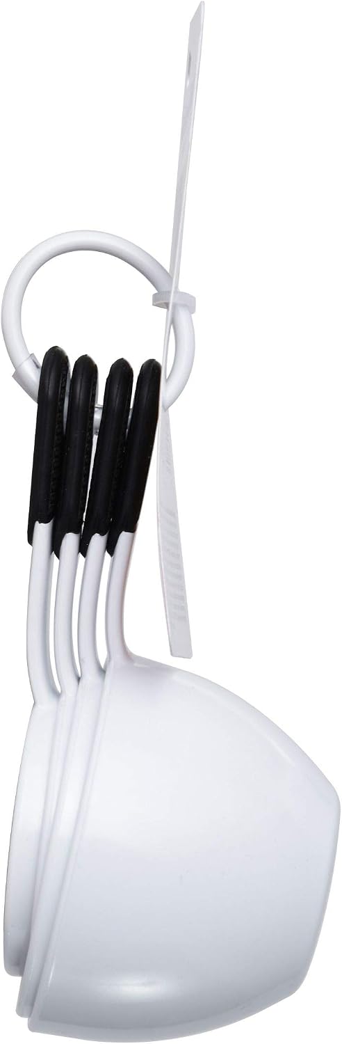 KitchenAid Plastic Measuring Cups, Set of 4, White - KC058OHWHA