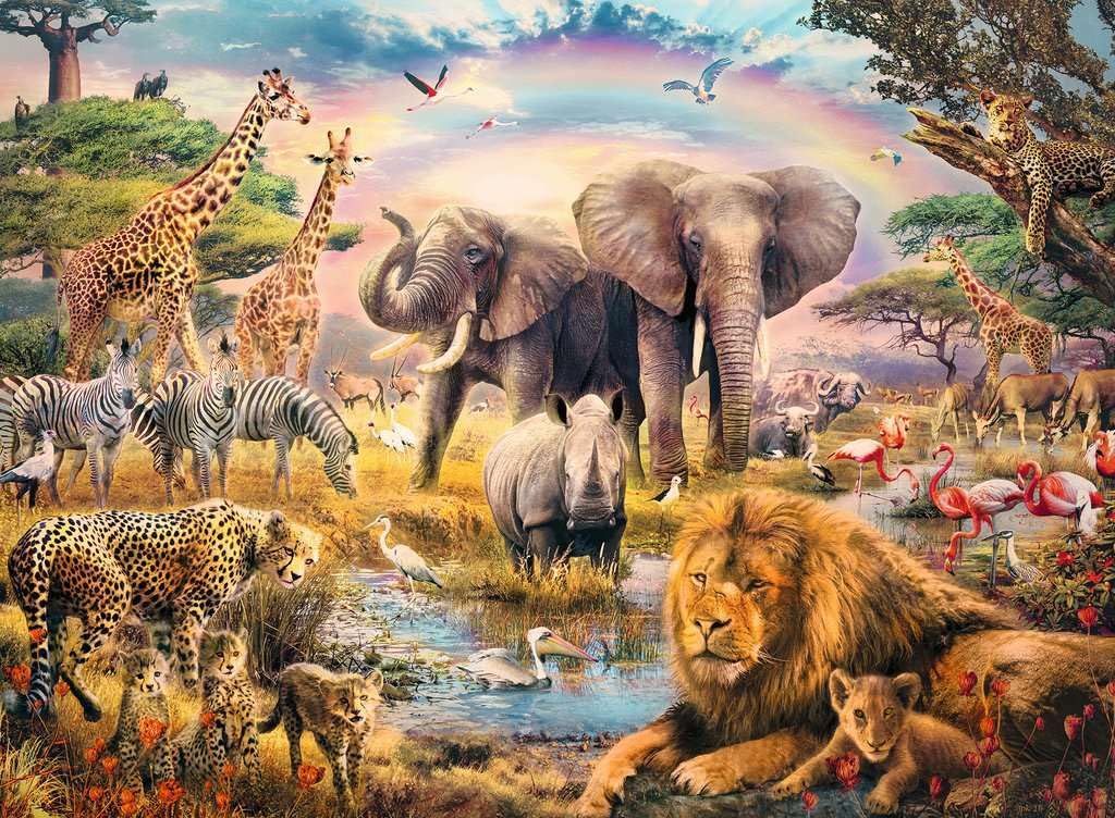 Puzzle Ravensburger Puzzle 300 pièces - Cheval sur champ de fleurs