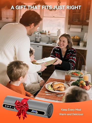 Miniatura 8 de Tapete de calentamiento de alimentos, 9 modos de temperatura y alambre de calefacción eléctrico mejorado, calefacción de superficie completa, tapete