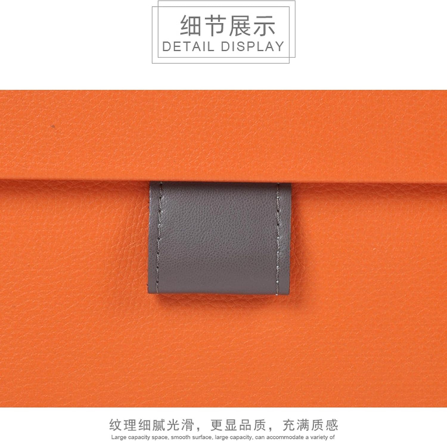 Storage Box with lid, Cosmetic Storage Box, 3-Piece Storage Box, Cloakroom Hallway Storage Box, Decorative Storage Box, Photo Storage, Home Decoration, Commemorative Gift Orangecombination image 5