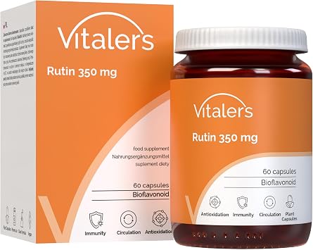 Vitaler's Rutin 350 mg   60 Capsules, 2 Months Supply, Vegan, No Preservatives, Pure Composition