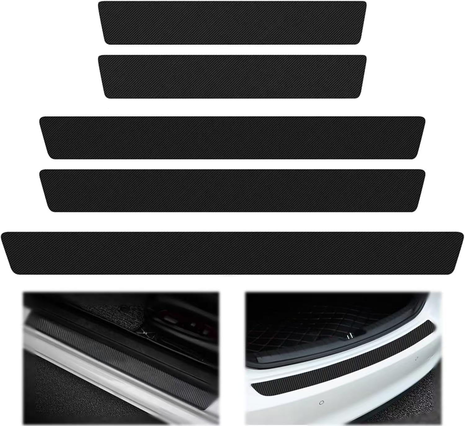 ONEMAJI 5 PCS Car Door Sill Protector for Mercedes Benz CLA 2025 2026