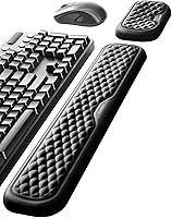 Vista 8 de Vaydeer Reposamuñecas para teclado y mouse, almohadilla ergonómica de soporte de muñeca para computadora, cojín de brazo de espuma viscoelástica