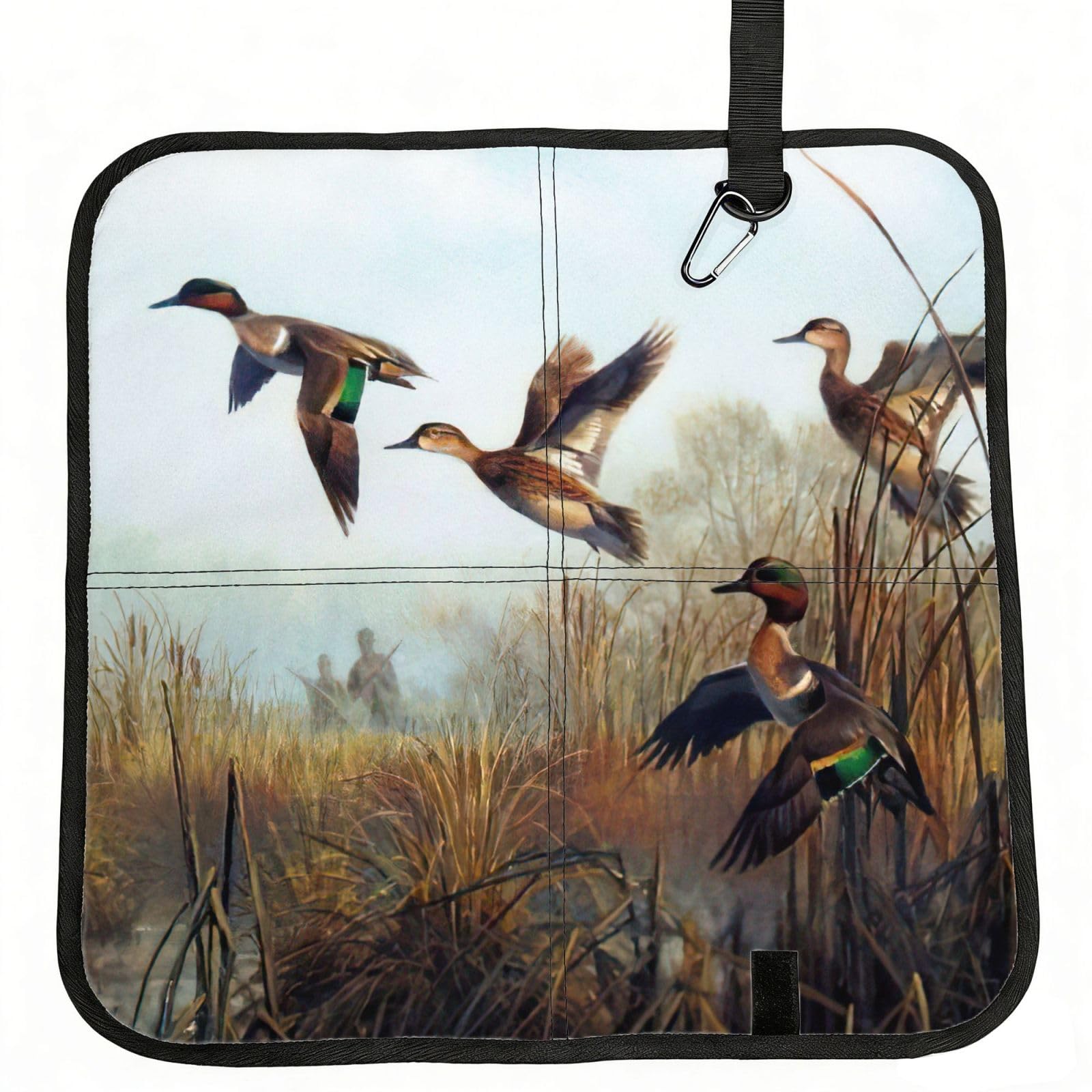 bghdfa Hunting Flying Wild Print Outdoor Sitting Mat Waterproof Oxford Cloth Seat Cushion Folding Foam Camping Seat For Picnic