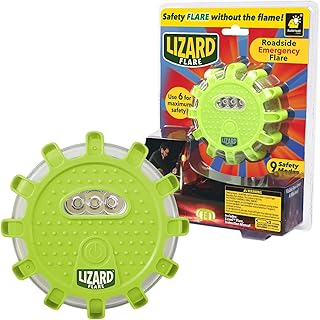 Flameless LED Road Flares, As Seen On TV Magnetic Safety Flares for Emergency Kit for Vehicles, 15 LED Lights with 9 Safety Modes, DOT Compliant, 1 Count, Holiday Gift