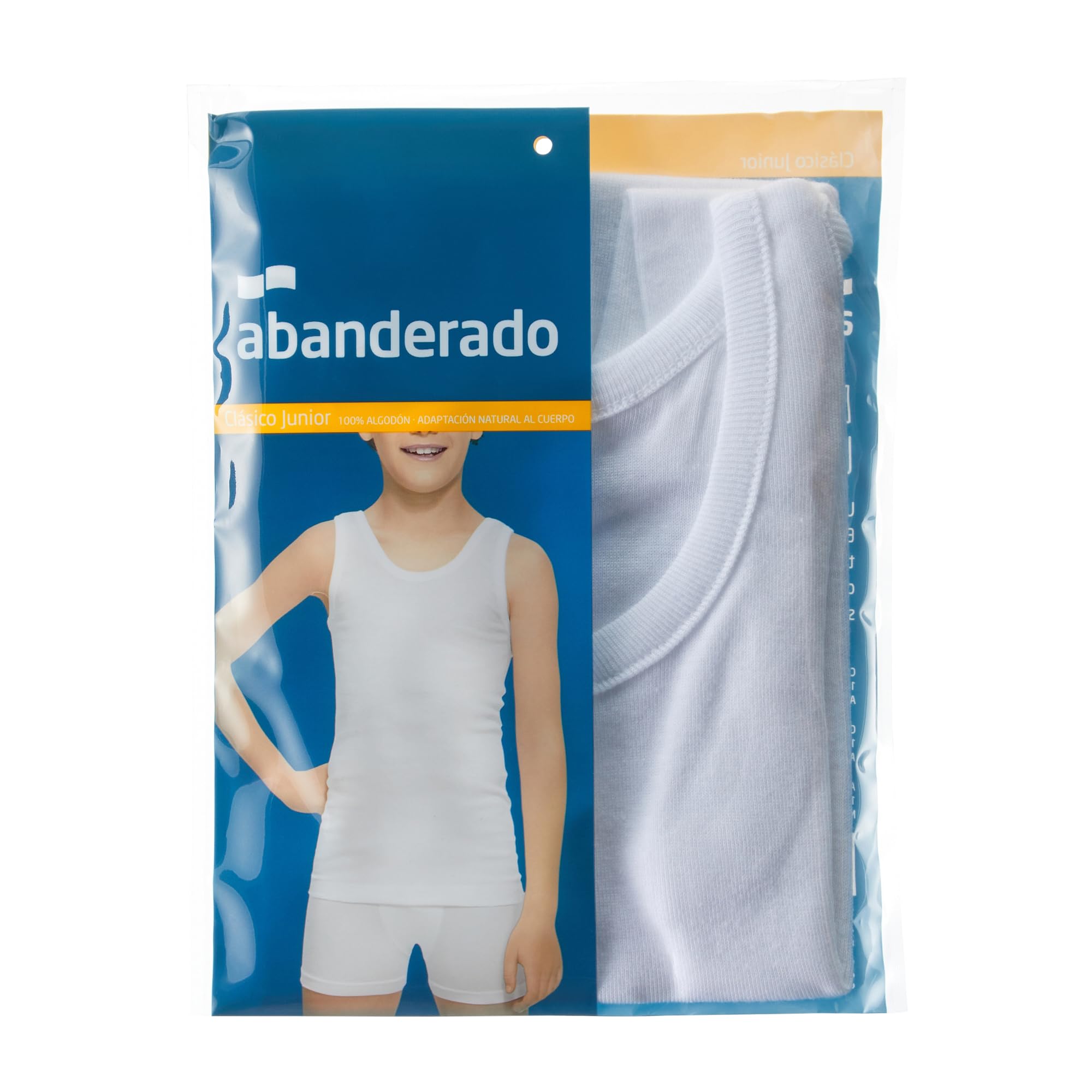 Abanderado Camiseta Sport de Tirantes Junior Algodón 100% Niño x1