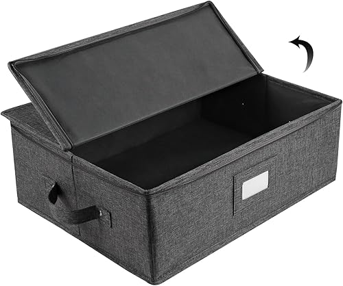 Miniatura 5 de popoly Caja de almacenamiento de plato, contenedores de almacenamiento de China 17 '' de largo x 13 '' de ancho x 6 '' de alto, contenedores de