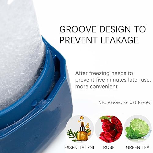 Miniatura 3 de Rodillo facial de cubitos de hielo mejorado, facial y ojos y cuello, ilumina la piel y mejora tu brillo natural, tratamiento facial para tensar la