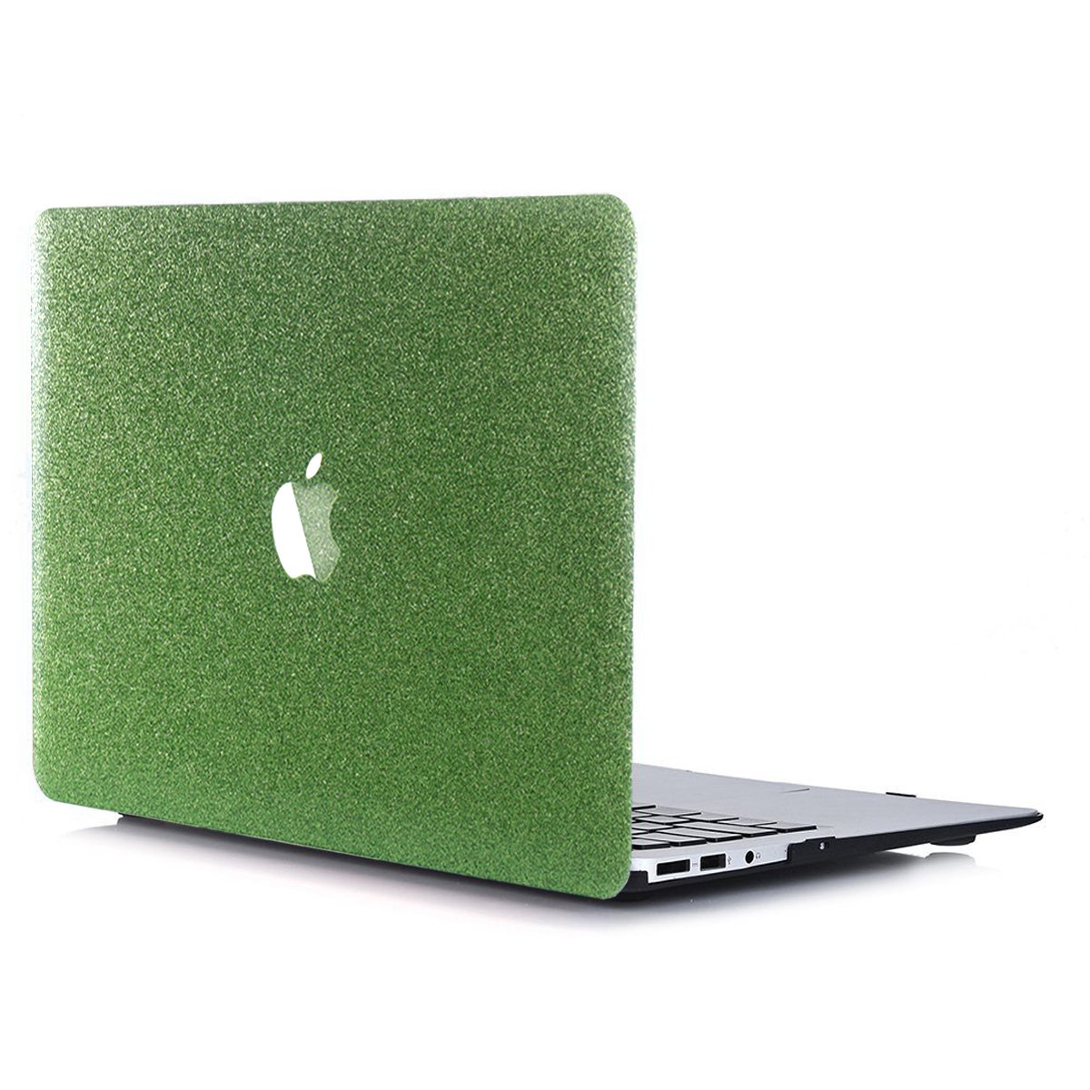PapyHall Mac Book Pro 13 Case A1278, New Bling Crystal Rubberized Coated Colored Glitter Design Plastic Case for Mac Book Pro 13 inch with CD-ROM A1278 (SS-Green)