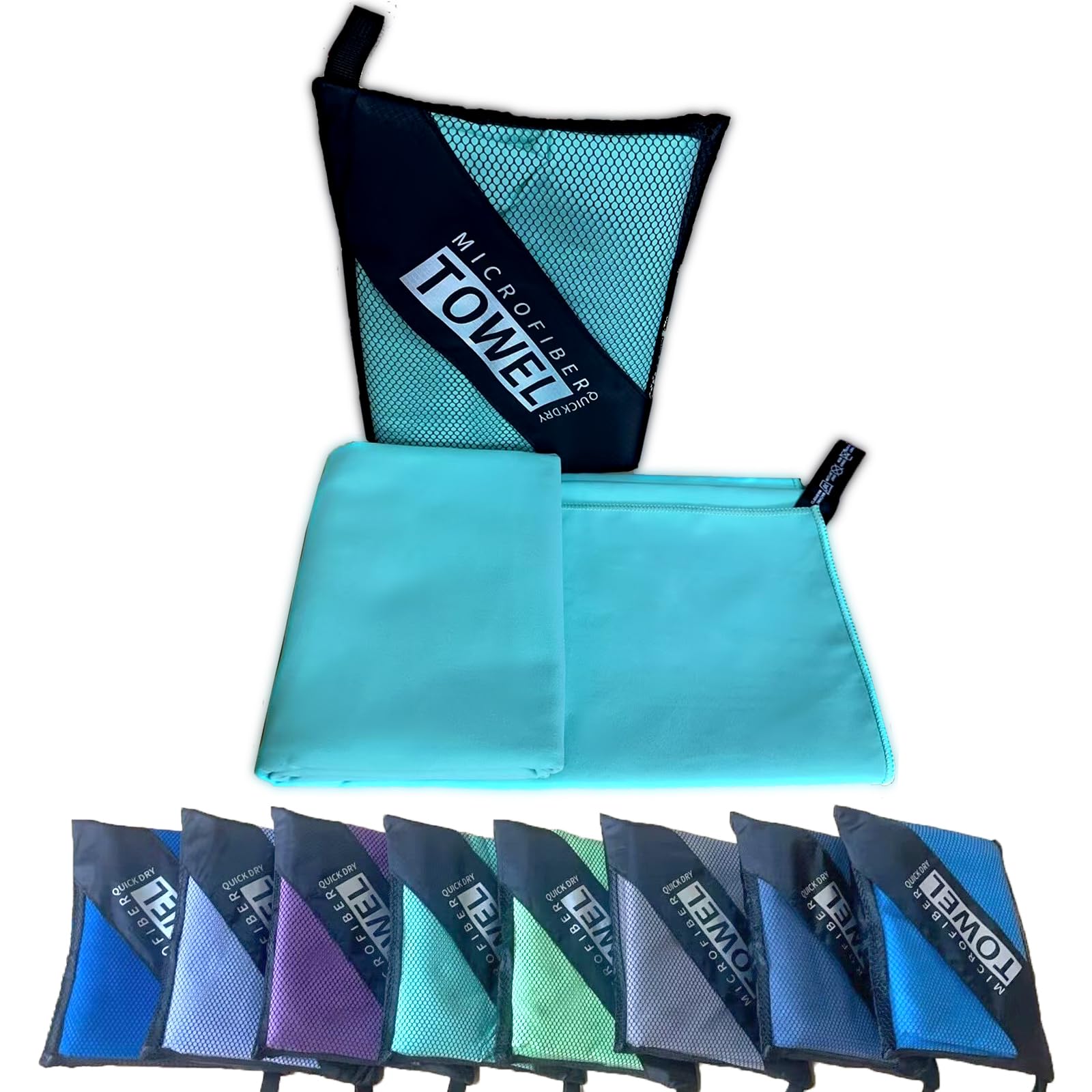 isuaia Reusable Quick Dry Beach Towels,Microfiber Travel Towel,Compressed Lightweight Bath Towel for Beach Hiking Gym Yoga Travel Sports Swimming