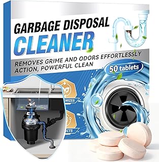 Wonshine Garbage Disposal Cleaner and Deodorizer, Powerful Garbage Disposal Cleaner Tablets 50 Counts, 1 Year Supply For K...