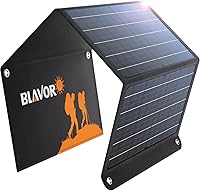 Vista 3 de BLAVOR Banco solar de la energía del cargador de 20,000mAh más el panel solar de 30W
