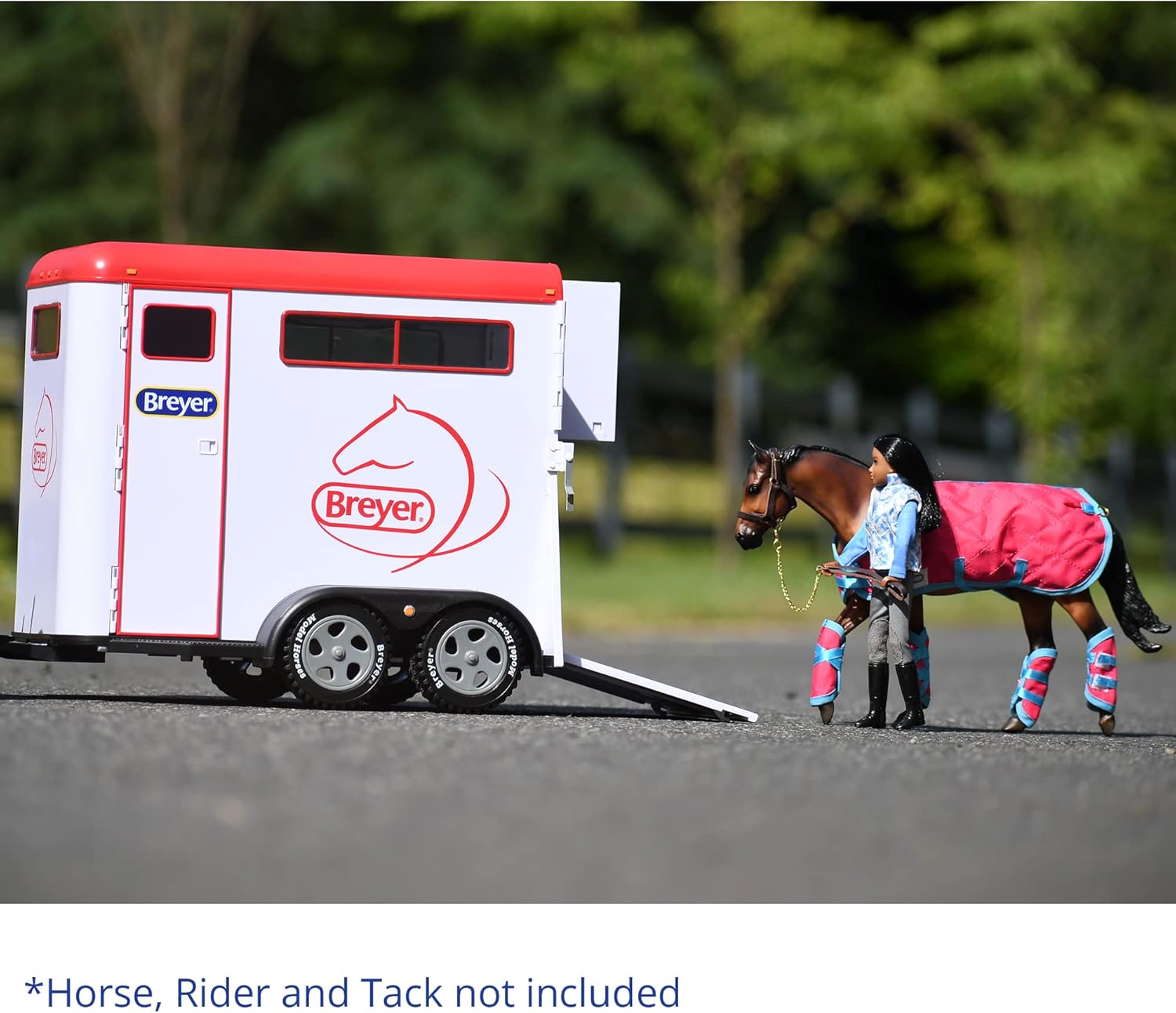 Buy Breyer Traditional Series TwoHorse Trailer Toy (1 9 Scale