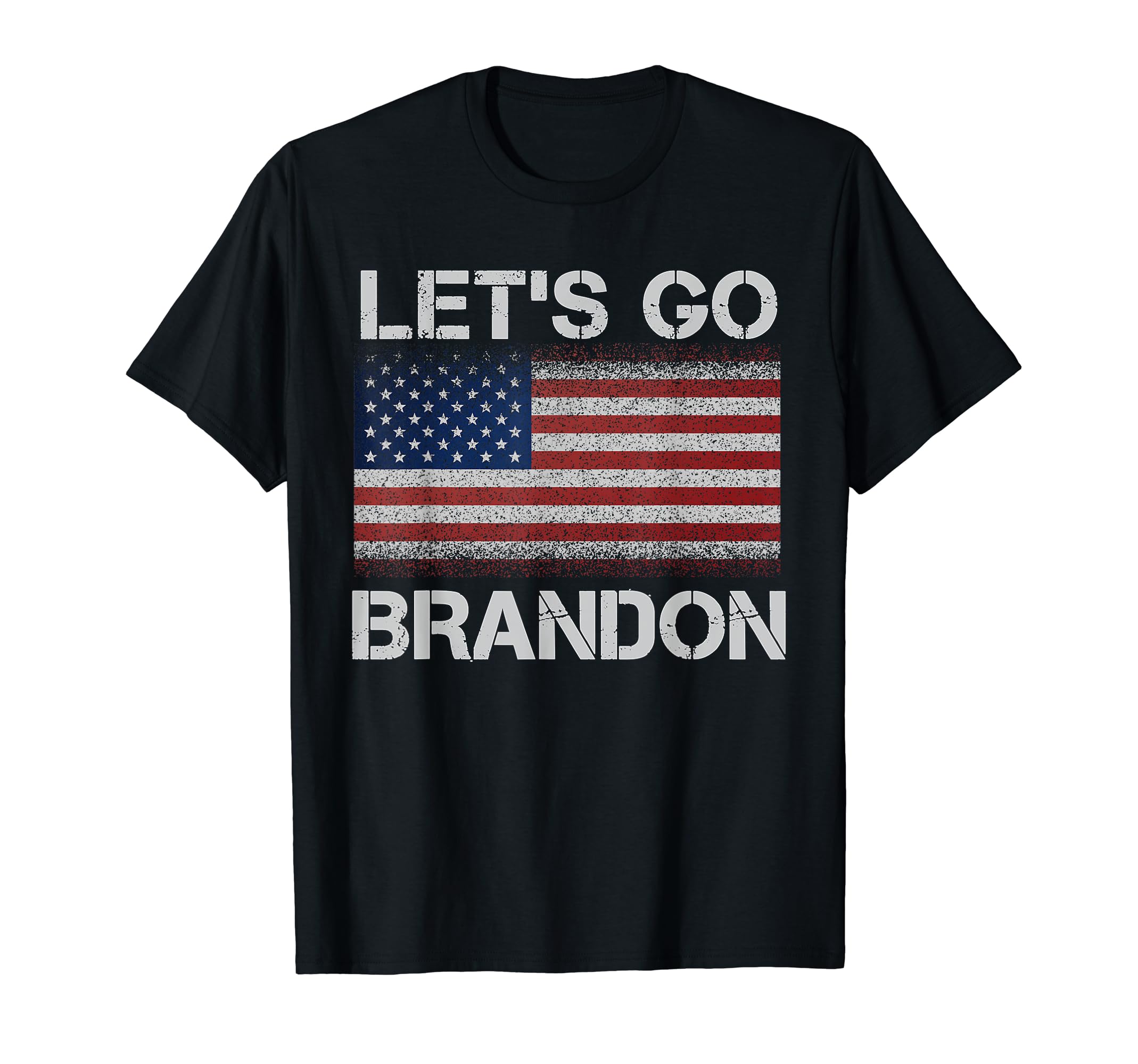 Let's Go Brandon TeesLet's Go Brandon Conservative Anti Liberal US Flag T-Shirt