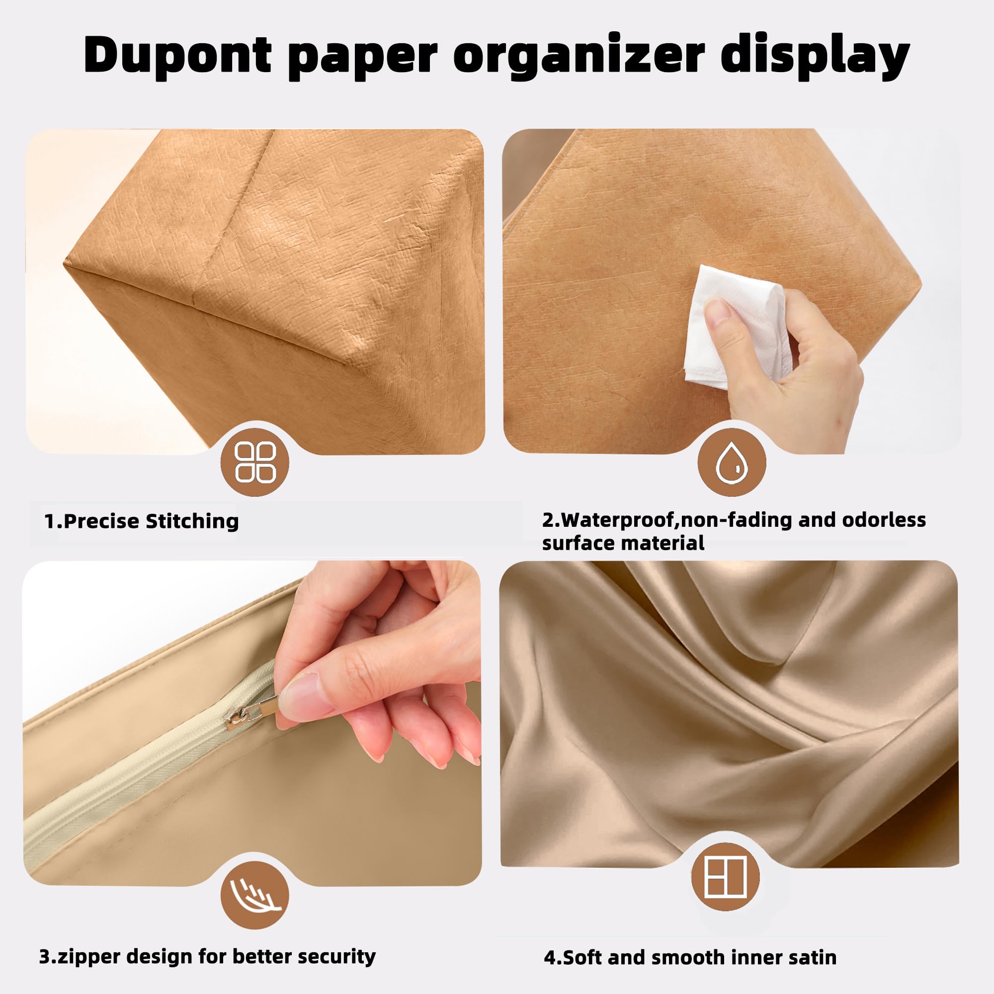 DGAZ Ligero Organizador Interior para Saumur BB, Inserto de Bolso, Chai