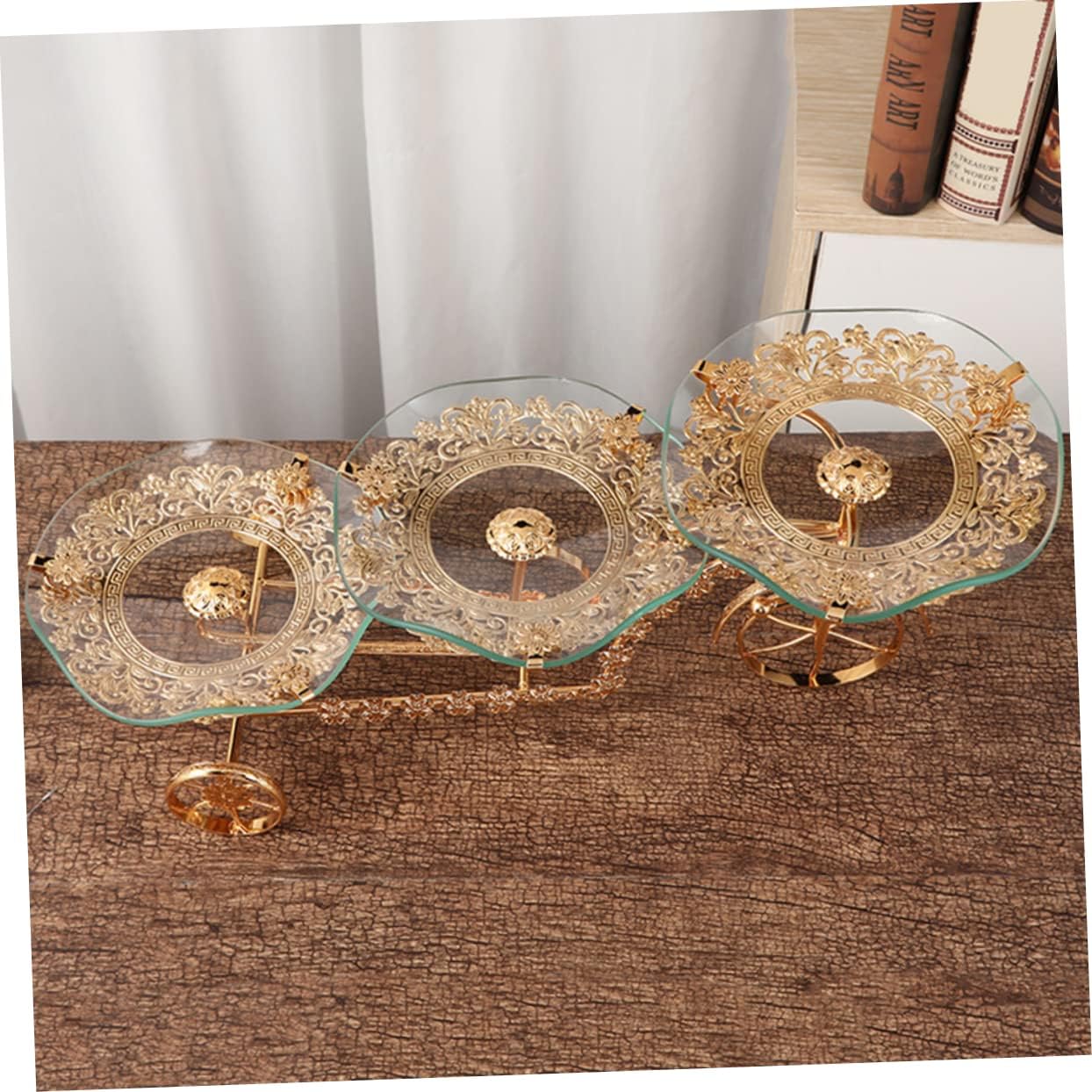 Luxury Glass Fruit Nut Storage Box Three Layer Candy Storage Box Rack Ideal for Serving Party Holiday Birthday