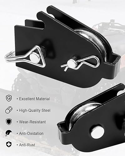 Miniatura 5 de Qnbes 81630 Conjunto de polea de quitanieves ATV para ProVantage 78100 y 92100 Base de arado