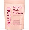 Women's Multivitamins & Minerals with Marine Collagen & Hyaluronic Acid | 27 Essential Vitamins, Minerals, Botanicals | Gluten-Free & No Synthetic Fillers or Binders | 60 Tablets | Free Soul