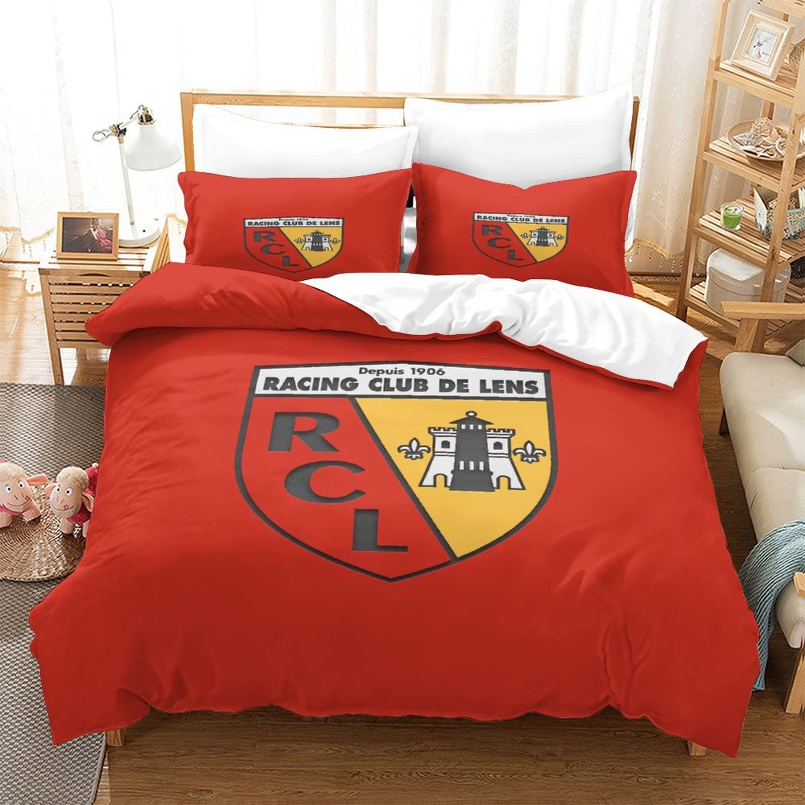 Housses de couette à l'effigie des clubs de football et rugby
