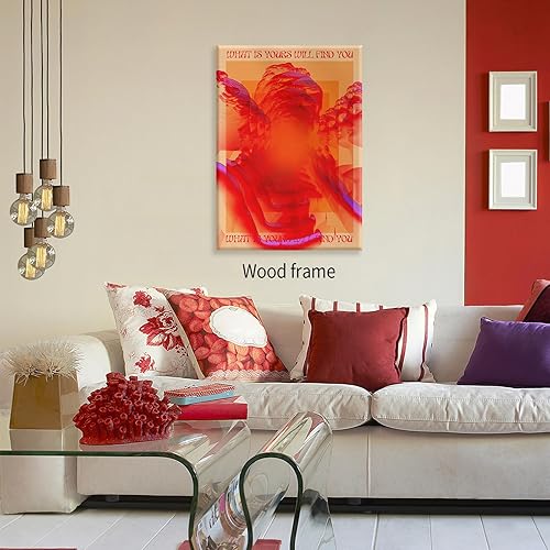 Miniatura 7 de Pósteres retro hippie trippy vintage rojo de los años 70 y 80, arte de pared de moda cara y ojos, impresiones en lienzo de 16 x 24 pulgadas