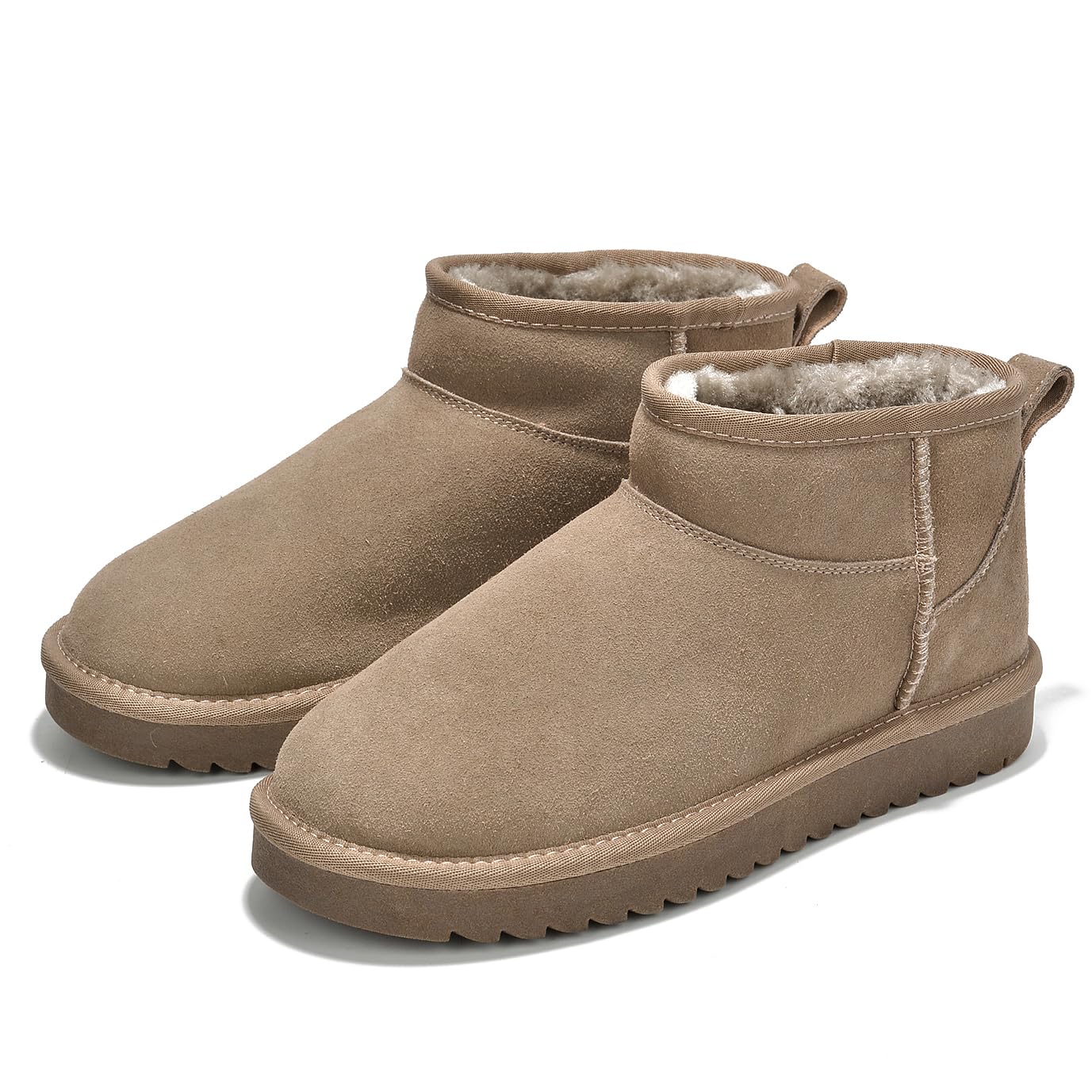 Project Cloud 100 Genuine Leather Ankle Boots for Women - Water Resistant with Memory Foam Insole Winter Boots