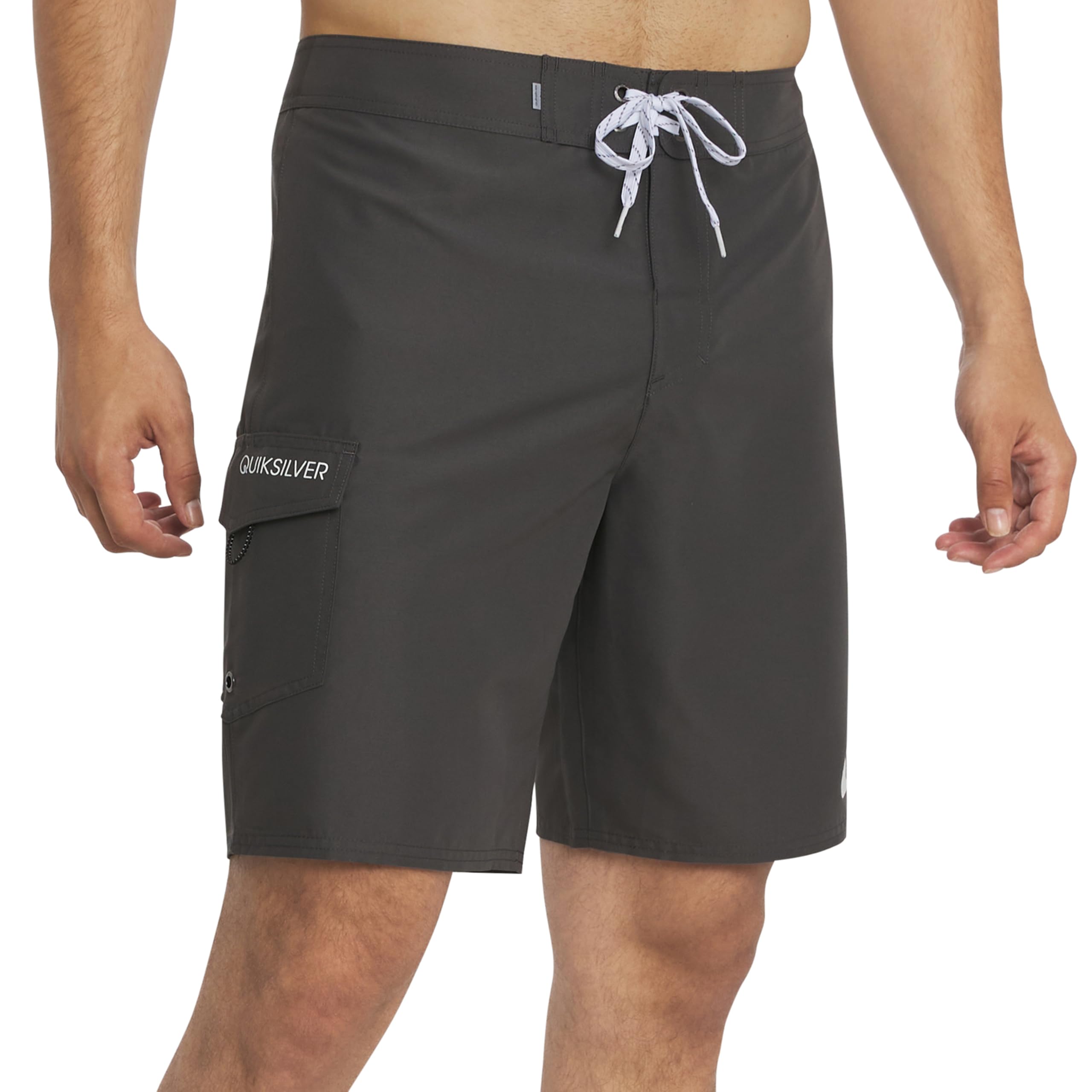 Photo 1 of  Men's Swimwear Regular Fit Fixed Waist UPF 50 Quick Dry 20 Inch Board Shorts, Dark Shadow, 42 size