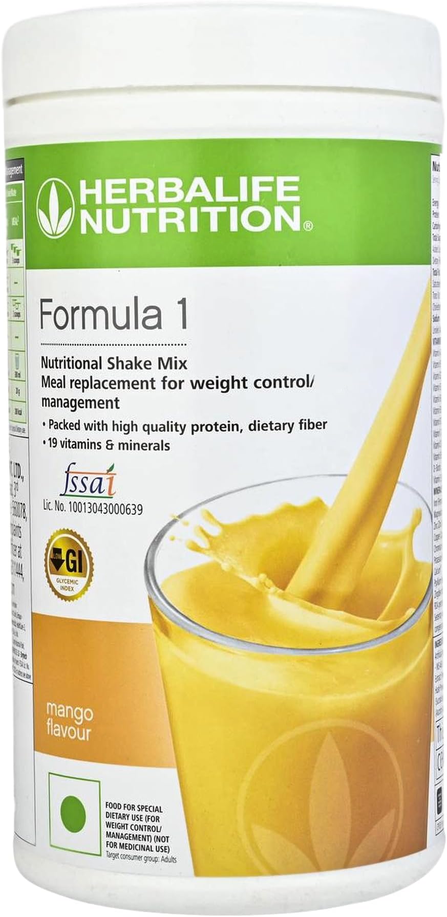 Herbalifeformula one shake mix 500gm Mango flavour