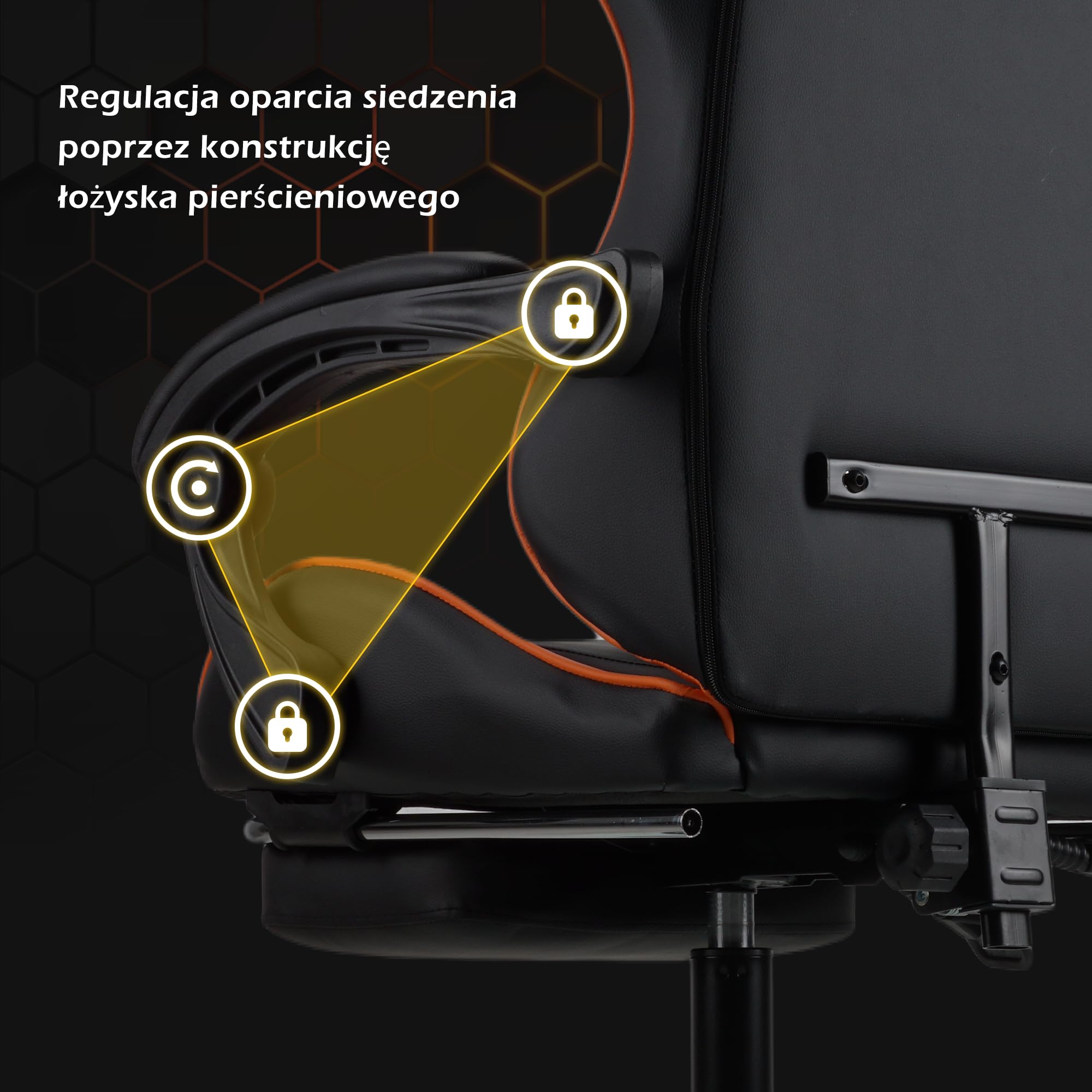Play haha.Krzesło do gier Krzesło biurowe Krzesło obrotowe Krzesło komputerowe Krzesło do pracy Krzesło biurowe Krzesło ergonomiczne Krzesło wyścigowe Krzesło skórzane (pomarańczowy, Z podnóżkiem)