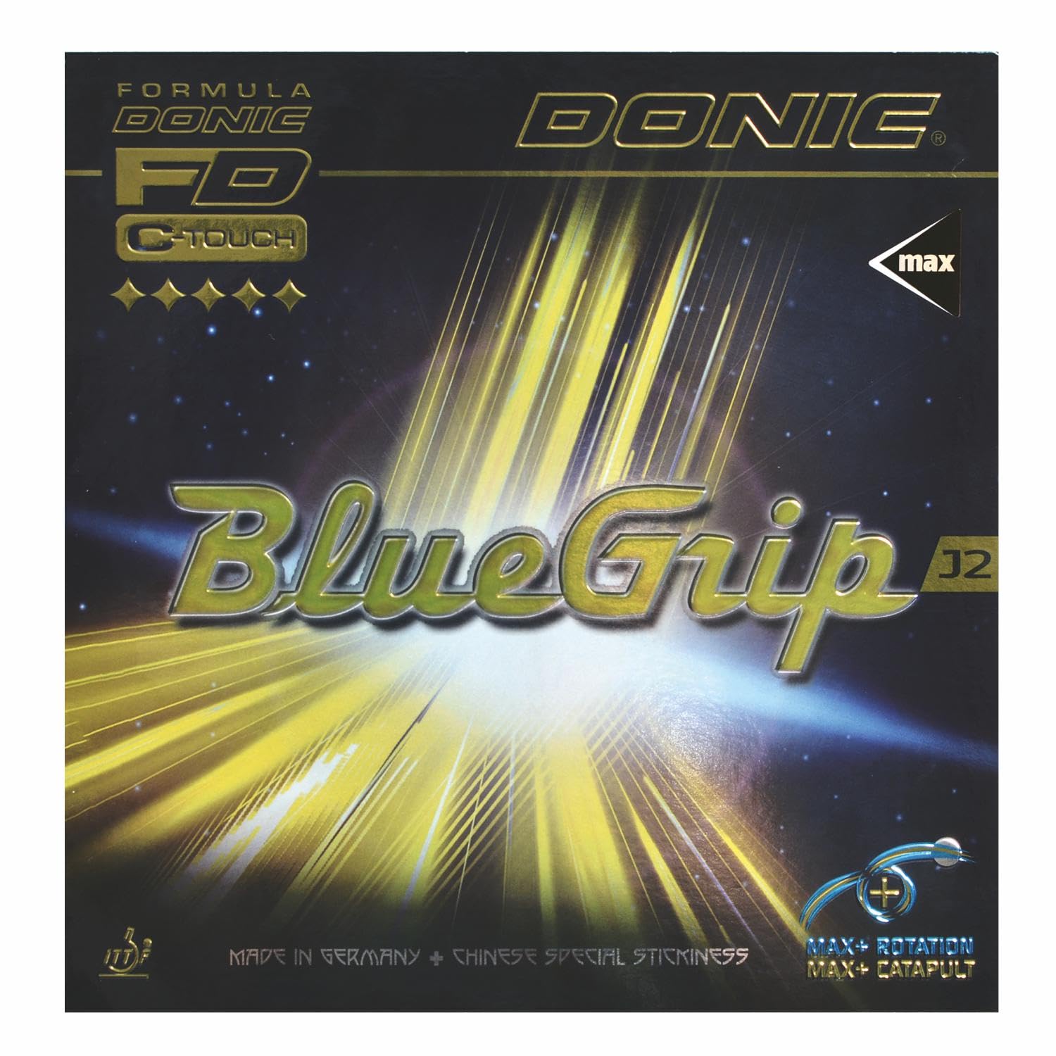 DONIC Bluegrip J2 Max Table Tennis Rubber, Colour - Black-image-21