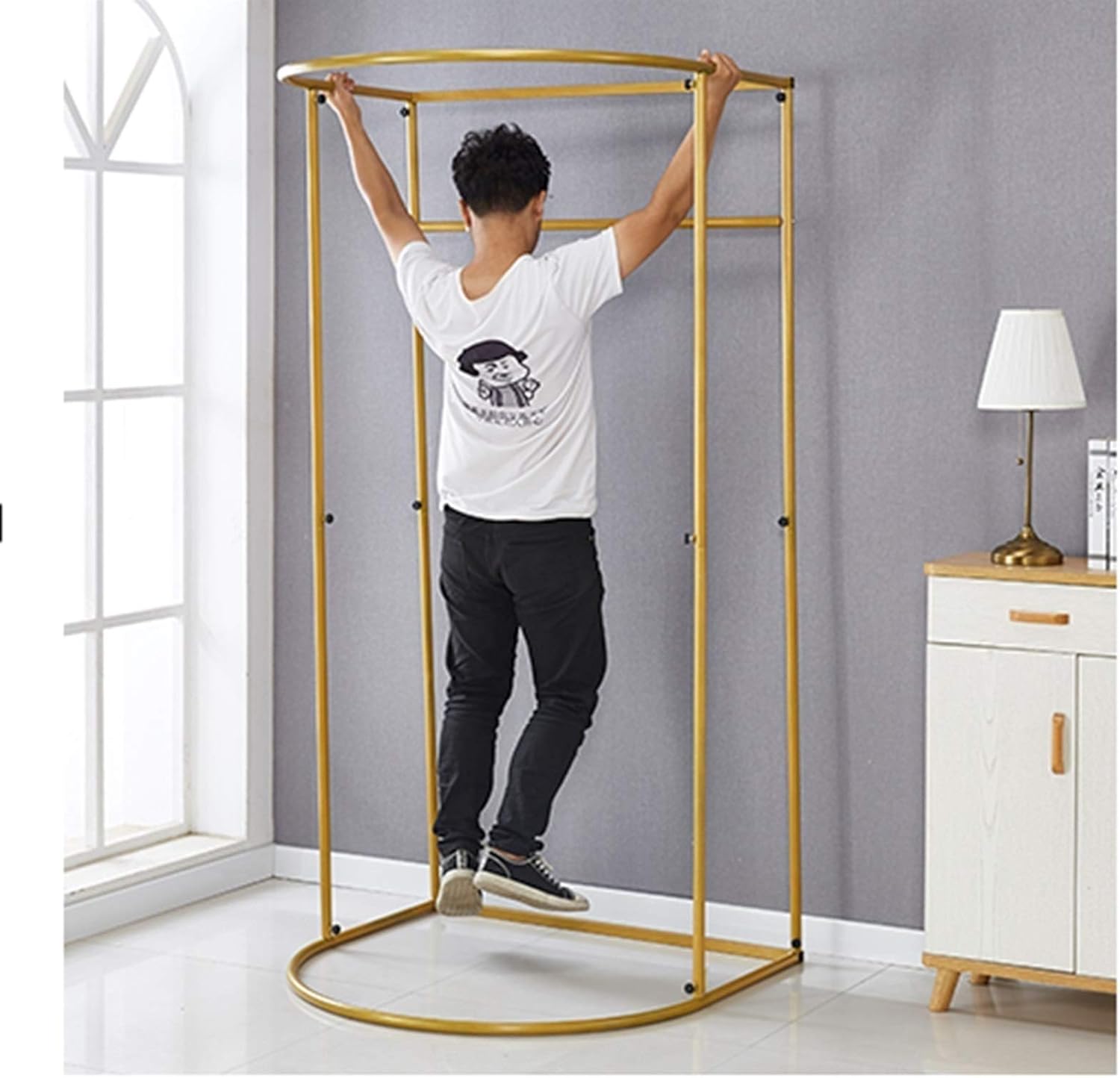 Standing Work Clothes Changing Room Changing Room Camp Toilet Changing Room Dressing Room Curtain Kit and Metal Frame Foldable Simple Dressing Room (15 Colors, Size: 80x200cm)