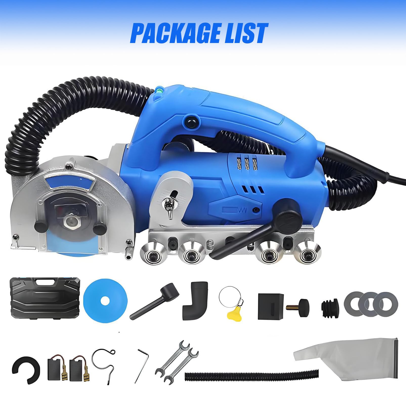 MáQuina Profesional para Quitar Lechada De Azulejos, Kit De Herramientas EléCtricas para Quitar Masilla,Herramienta EléCtrica de 1200 W Y 9000 RPM para Eliminar Lechada y Cemento Viejos.