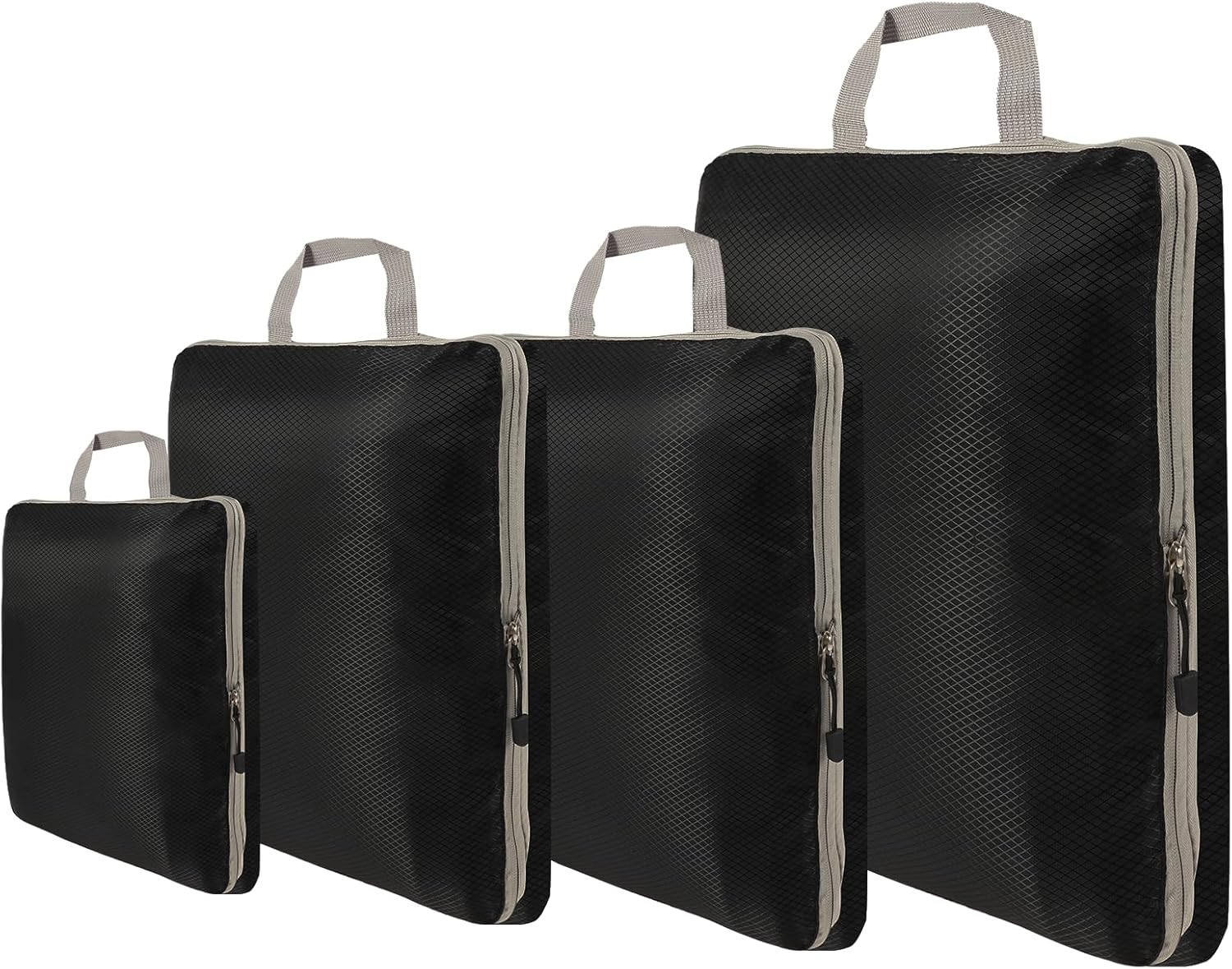 Packing Cubes for Travel, 4 Set Compression Packing Organizers for Suitcases Carry on Luggage