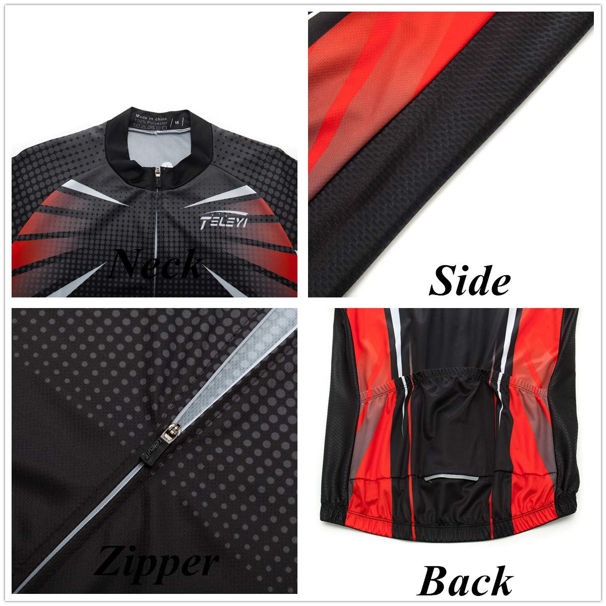 Herren Radtrikot Set, Sommer Jungen Trägerhose Anzüge Mountainbike Radfahren Kleidung Set Radfahren Reiten Trikots Atmungsaktiv