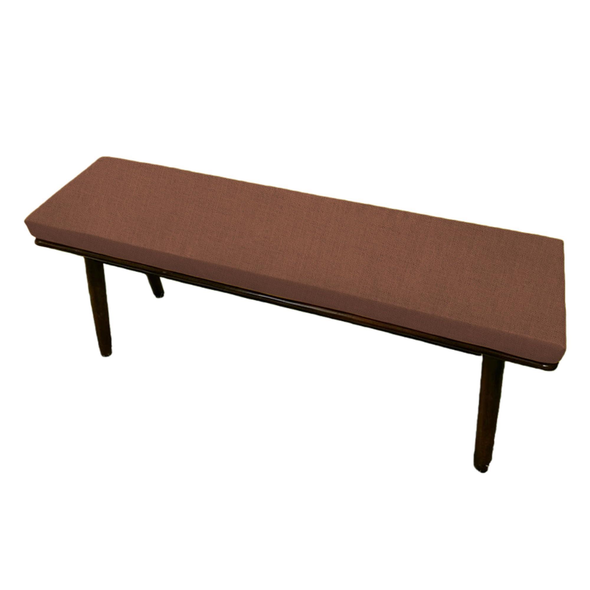 JIAFANG Outdoor Garden Bench Cushion 38 x 115 cm Soft Replacement Thick Rectangle Seat Pad Water Resistant Heavy Duty for Patio Indoor Outdoor Dining, Brown