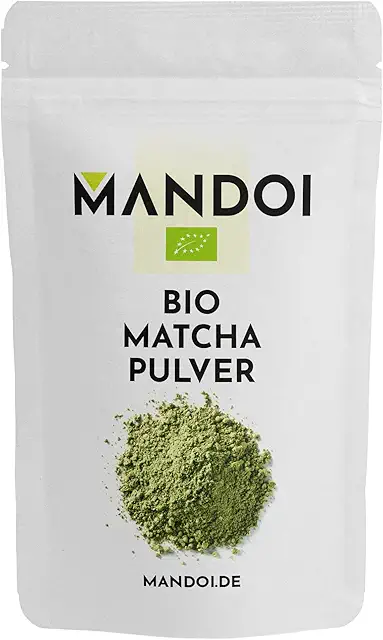 BIO Matcha Tee Pulver 100g - Bio Matchapulver für Smoothies, Shakes & Backen