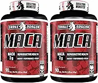 Kit 2x Maca Peruana 90 Capsulas 2000mg Premium Pura Por Dose Importada Para Homens Mulheres Lepidium Meyenii 100% Natural Rende 60 Doses Matéria Prima Suplemento Cáps Suplemento Energia Resistência - Snake Dragon