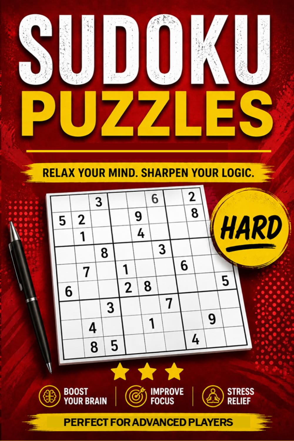 Sudoku Puzzles: Hard puzzles | Perfect for advanced players and relaxing fun