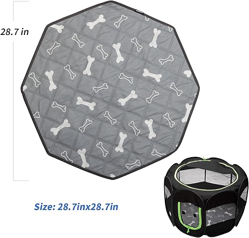 Miniatura 5 de Zenply Almohadillas para orina de perro para cachorros, reutilizables, lavables, forro y alfombra para protección del suelo, impermeable, lavable a