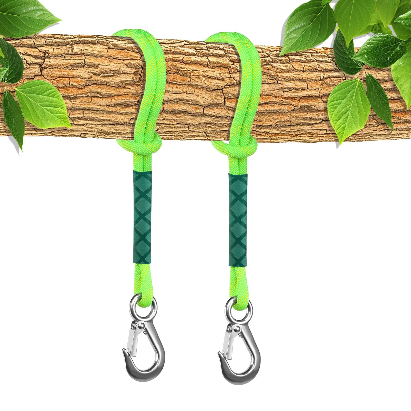 2 Travi Di Fissaggio Per Altalena Con Corda Robusta – Kit Accessori Outdoor Per Campeggio, Giardino E Avventura Con Ganci In Acciaio