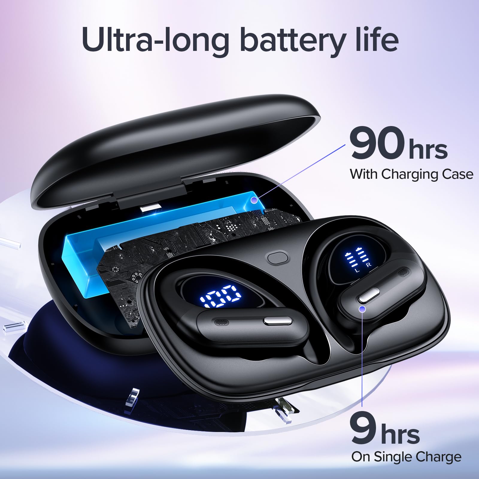 Active Noise Cancelling Earbuds - 90H Battery -3