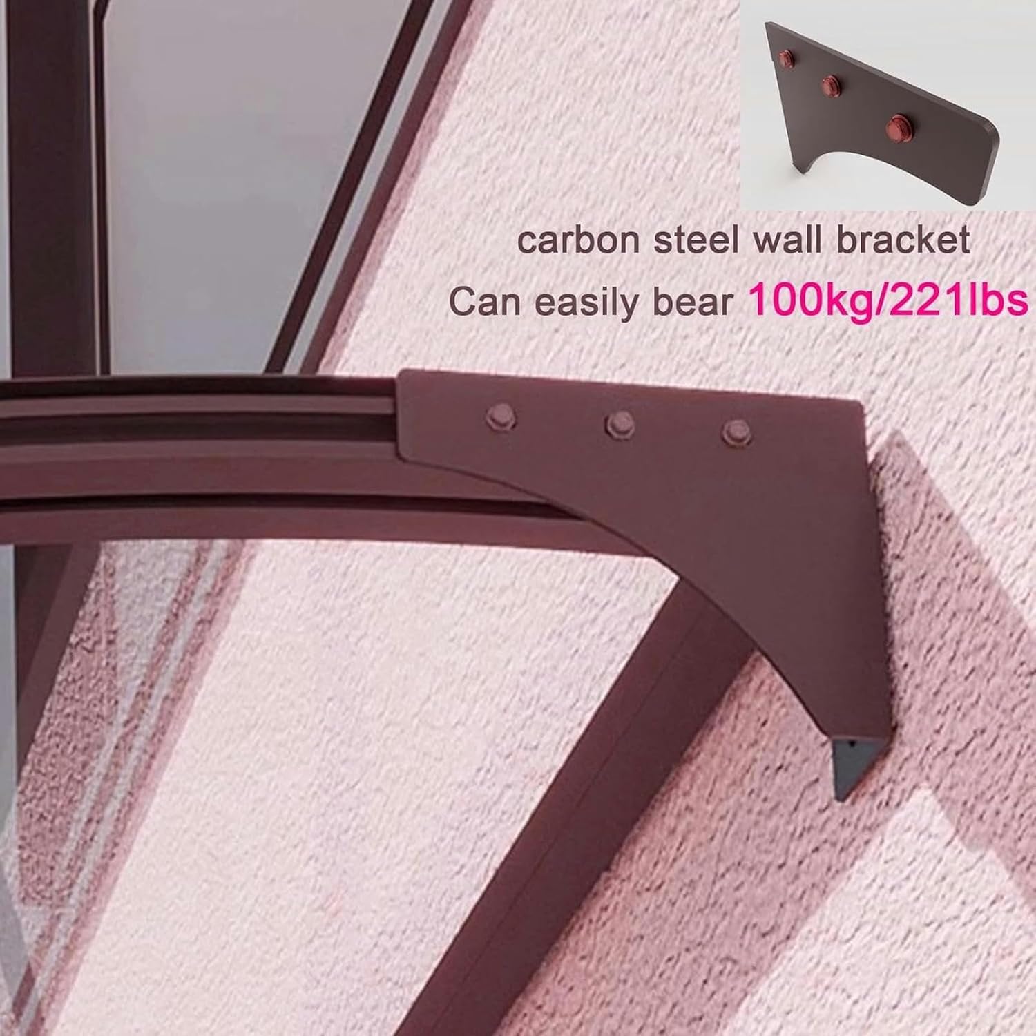 Awnings Multifunctional Invisible Window Awning-Front Door Garden Canopy Patio Porch Canopy,for Outdoor Sun Protection,Rain Protection