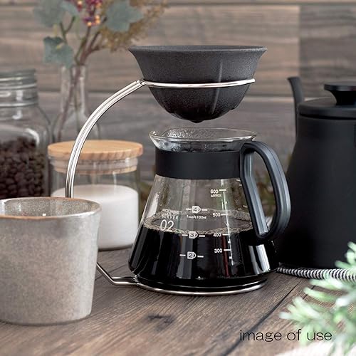 Miniatura 7 de Arita Ware NS-02 - Filtro de café de cerámica, pequeño, diámetro aproximado de 4,2 x 2,2 pulgadas (4.2 x 2.2 in), diseño de gotero ecológico,