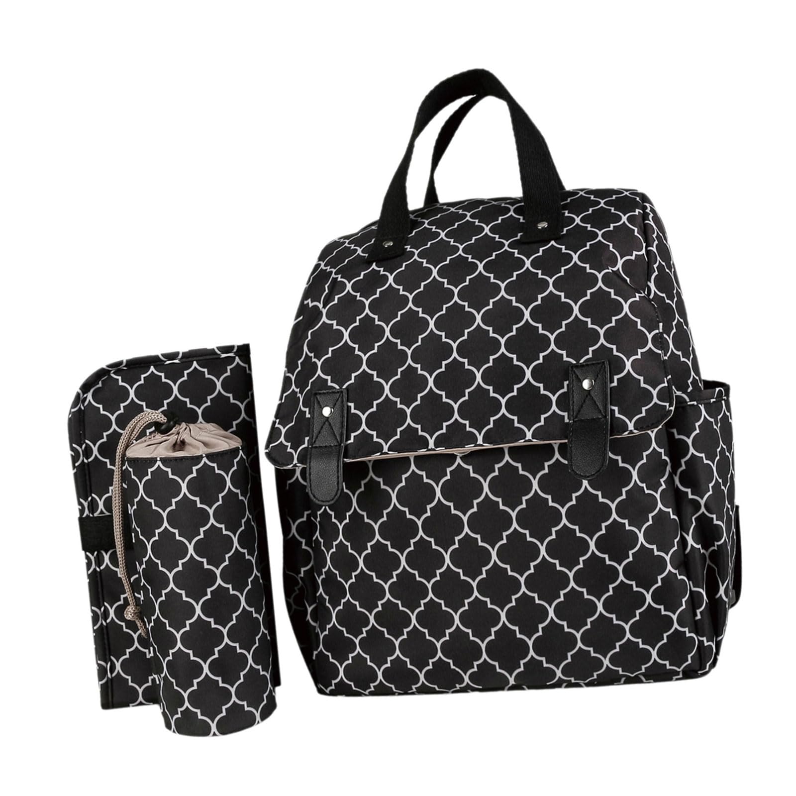 Rucksack mit tragbarer Wickelunterlage, multifunktionale Windelunterlage, Kinderwagen Rucksack für Mütter und Neugeborene, Babywindel Wickeltasche